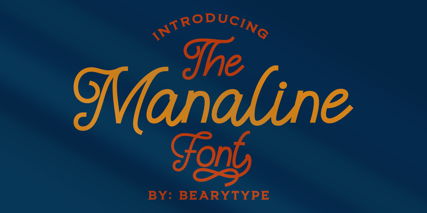 Example font Manaline #1